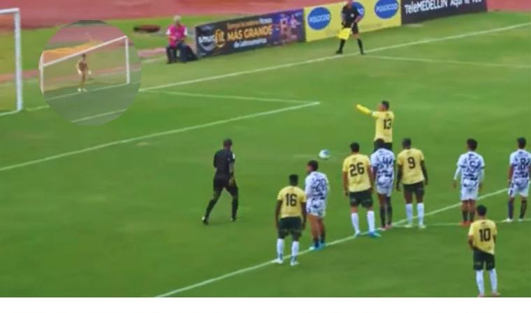 Video: ‘colombianada’ en el Torneo de la B; al arquero del Atlético Cali le cayó el travesaño en la cabeza antes de un penal