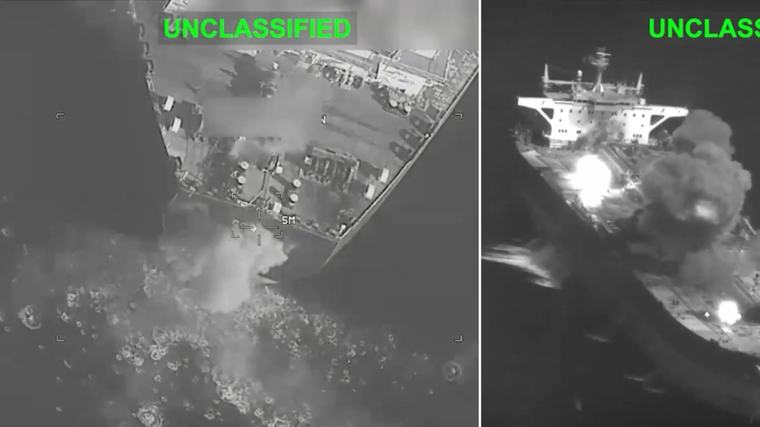 Video | Estados Unidos ataca tres petroleros iraníes en respuesta a un bombardeo de Teherán contra barcos de guerra: 'No dudaremos en defendernos'