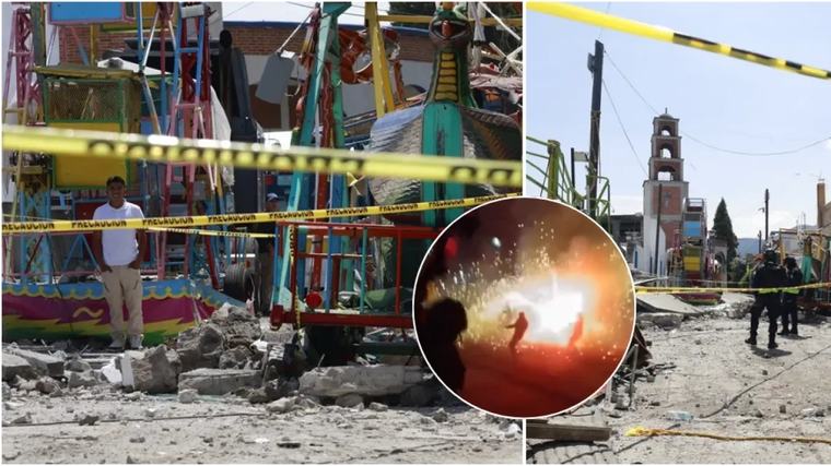 Al menos 10 muertos y 64 heridos deja explosión de pirotecnia durante fiestas patronales en Temascalcingo, México
