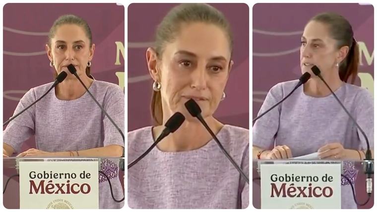 “¡Fuera!”: Presidenta de México interrumpe acto público por abucheos y vivió momentos de tensión en vivo