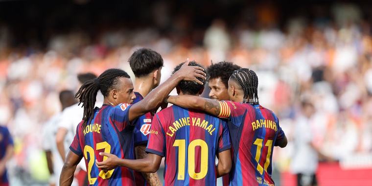 Video: el festival de goles de Barcelona ante el Valencia