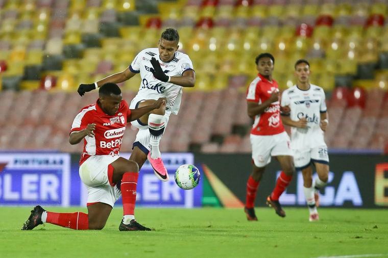 Santa Fe deja ir el triunfo de forma agónica contra Fortaleza: resumen y goles del partido