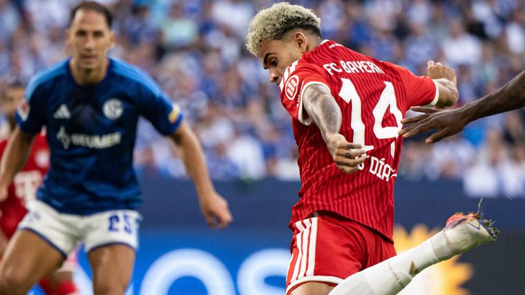 Luis Díaz falló una clara opción de gol en el empate de Bayern Múnich