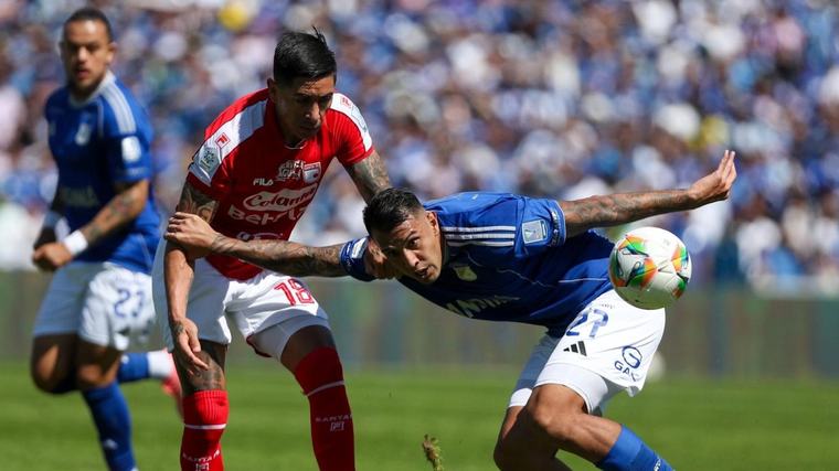 Santa Fe llega motivado y Millonarios sin DT: clásico capitalino de alto voltaje en El Campín