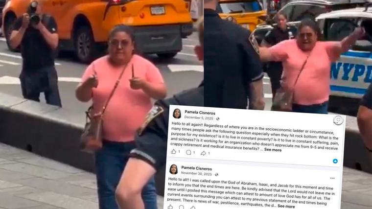 Revelan los mensajes de la mujer que apuñaló a varias personas en Times Square antes del ataque: “El fin de los tiempos”