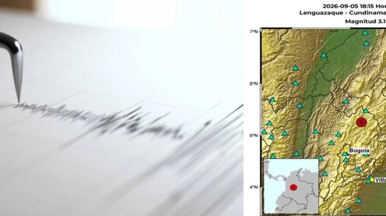 Tembló cerca de Bogotá: sismo de magnitud 3,1 se registró este sábado en Cundinamarca y tuvo una profundidad de 145 kilómetros
