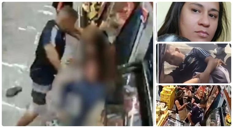Un hombre asesinó a su expareja en la fila de un supermercado: las cámaras de vigilancia registraron el ataque