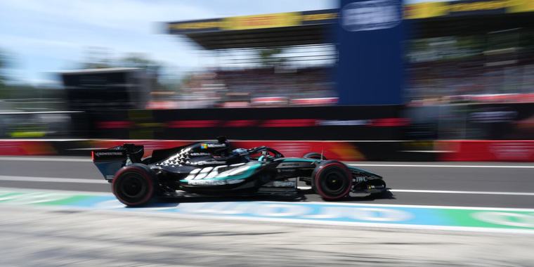George Russell fue el más rápido en el último entrenamiento del Gran Premio de Italia