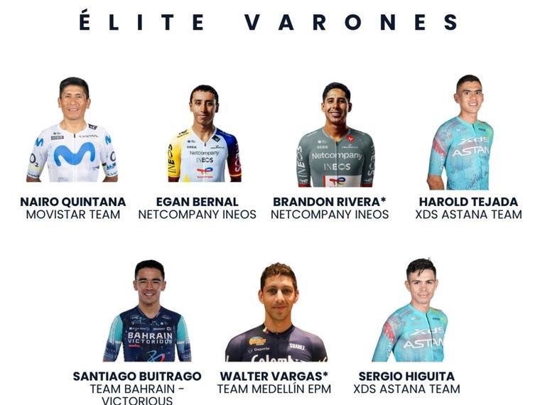 Colombia ya tiene lista su nómina para el Mundial de Ciclismo de Ruta de Montreal 2026