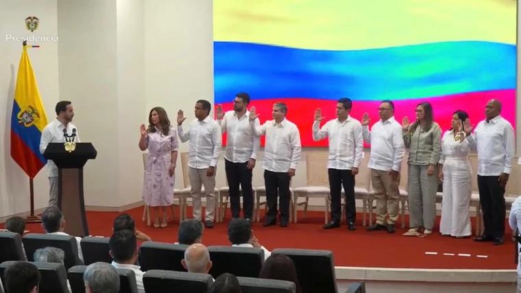 Presidente Abelardo De La Espriella posesionó a los nuevos magistrados del Consejo Nacional Electoral (CNE)