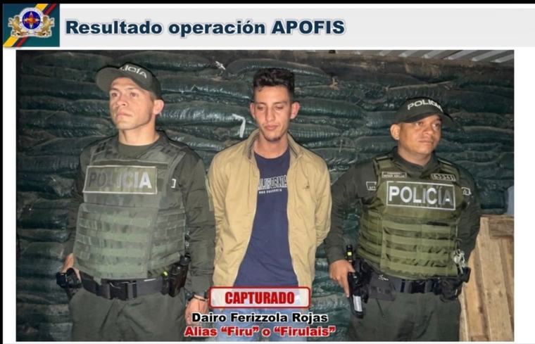 Capturan a alias Firu, señalado de planear un atentado contra Abelardo de la Espriella