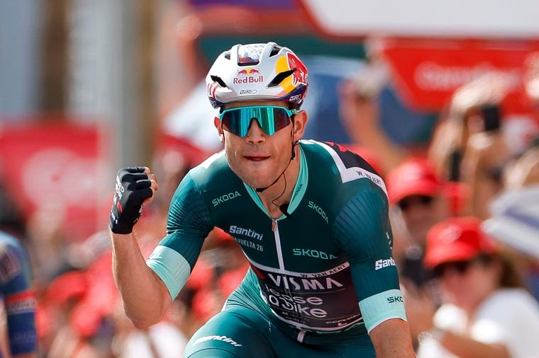 Wout Van Aert se impone en la etapa 13 de La Vuelta a España; Harold Tejada sigue en el top 10