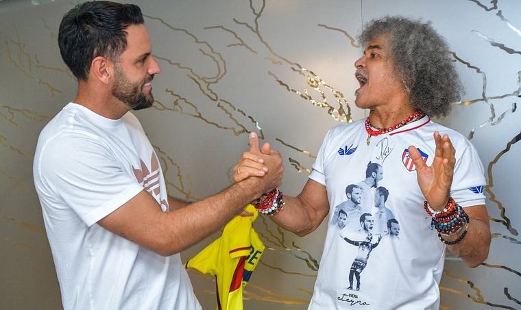 ‘El Pibe’ Valderrama le da la bendición a Sebastián Viera: “Le va a ir bien en Junior, tengan la seguridad”