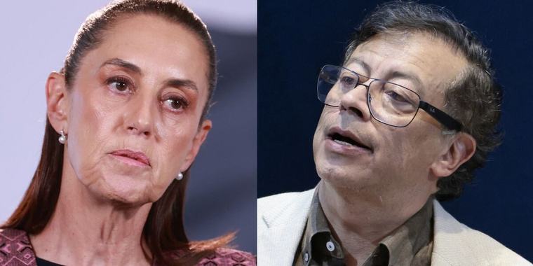 Claudia Sheinbaum le responde a Gustavo Petro y defiende el sistema electoral de México